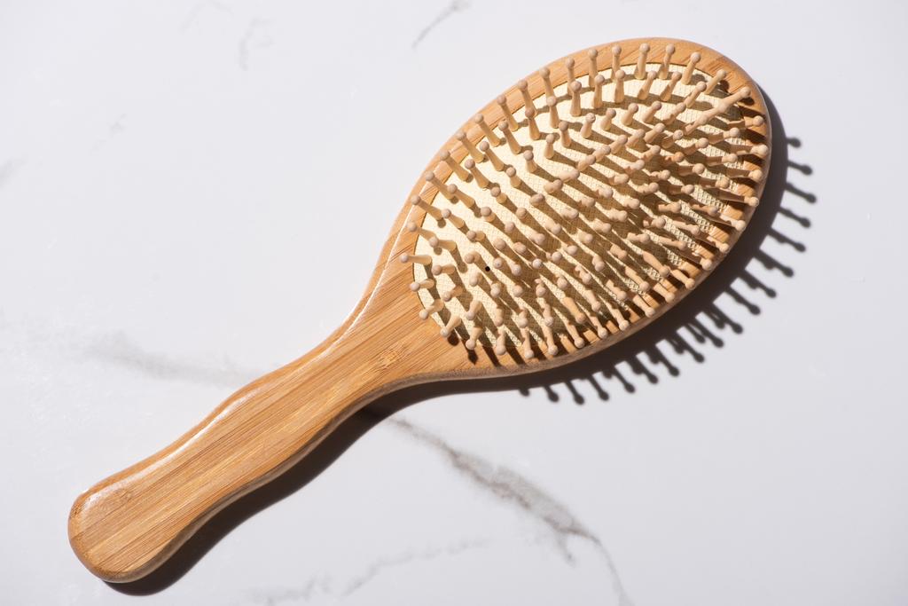 Wooden wet hair brush